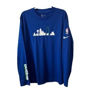 Dallas Mavericks Nike 2022/23 City Edition Mens L Pregame  Long Sleeve Shirt